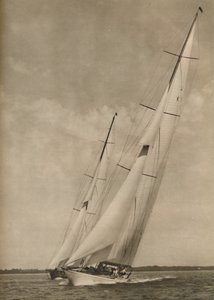 Dos yates famosos en una emocionante competencia, 1936 de Unbekannt