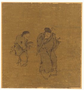 Dos Figuras Masculinas con un Sapo, dinastía Ming o Qing, siglo XVII de Unbekannt