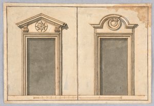 Dos proyectos para marcos de puertas de Unbekannt