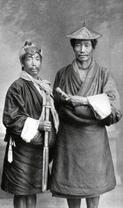 Dos hombres de Sikkim, c1910 de Unbekannt