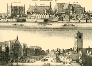 Dos vistas de Westminster, 1881 de Unbekannt