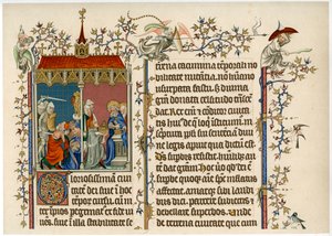 Dos escenas bíblicas, finales del siglo XIV de Unbekannt
