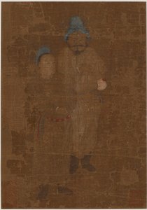 Dos figuras masculinas de pie, dinastía Ming, siglo XVII de Unbekannt