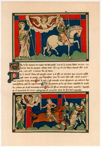 Dos de los Jinetes del Apocalipsis, principios del siglo XIV de Unbekannt