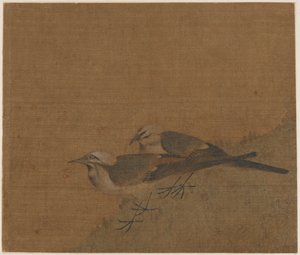 Dos lavandera blanca, dinastía Yuan