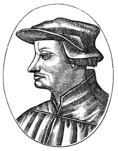Ulrich Zwingli, divino de la Reforma suiza, c1530 1581 de Unbekannt