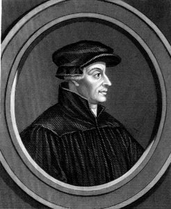 Ulrich Zwingli, divino de la Reforma Suiza, c1530 1851 de Unbekannt