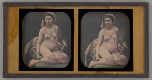 Retrato sin título de una mujer desnuda de Unbekannt
