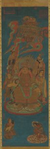 Vaisravana, Rey Guardián del Norte, dinastía Yuan o Ming, siglo XIV