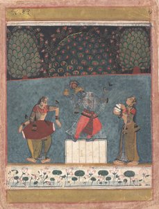 Vasant Ragini: Folio de una serie ragamala Guirnalda de Modos Musicales, ca. 1630-40