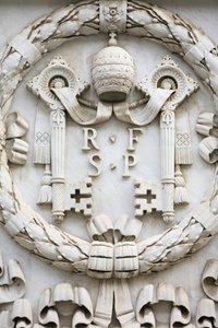Escudo de armas del Vaticano, Roma, Italia de Unbekannt