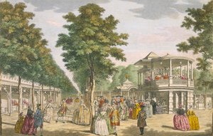 Jardines de Vauxhall, Lambeth, siglo XVIII