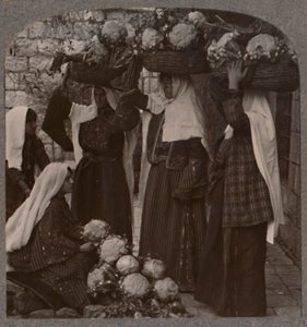 Vendedores de vegetales, Jerusalén, c1900 de Unbekannt