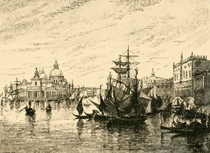 Venecia: Vista desde la Riva Degli Schiavoni, 1890 de Unbekannt