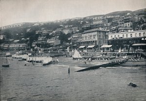 Ventnor - Panorama desde el mar, 1895 de Unbekannt