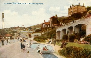 Ventnor, I.O.W - Estanque de niños, 1919