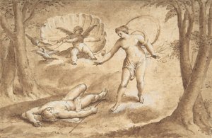 Venus Descubriendo la Muerte de Adonis, siglo XVII