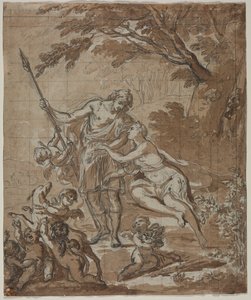 Venus y Adonis, 1713 de Unbekannt