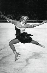 Vera Hrubá, patinadora artística checa, Juegos Olímpicos de Invierno, Garmisch-Partenkirchen, Alemania, 1936