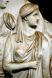 Virgen vestal, romana, siglo I d.C.