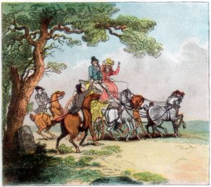Vicisitudes del camino en 1787, el bandolero, Lord Barrymore detenido de Unbekannt