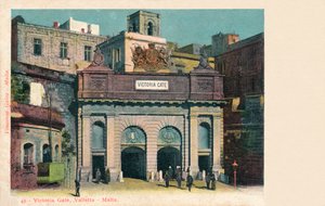 Puerta Victoria, La Valeta - Malta, c. 1900 de Unbekannt