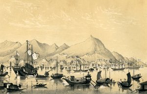 Victoria Town, Isla de Hong Kong, 1847 de Unbekannt