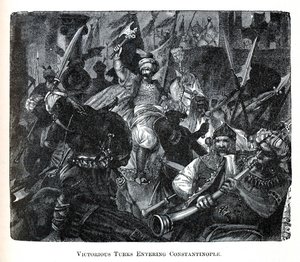 Turcos victoriosos entrando en Constantinopla, 1882 de Unbekannt