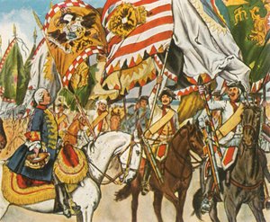 Celebración de la victoria en Hohenfriedberg, 4 de junio de 1745