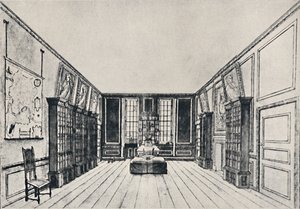 Vista hacia el Támesis en la Biblioteca de Samuel Pepys, York Buildings, 1928 de Unbekannt