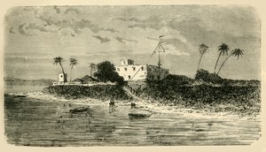 Vista en la desembocadura del Hooghly, 1890 de Unbekannt