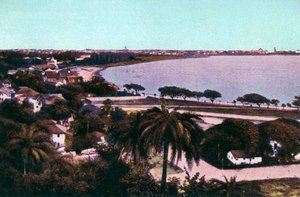 Vista desde Malabar Hill, Bombay, India, principios del siglo XX de Unbekannt
