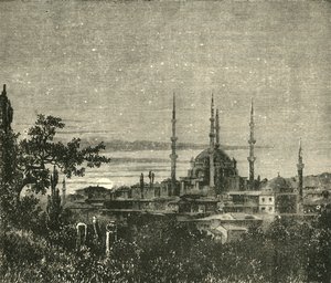 Vista en Adrianópolis - La Mezquita de Selim II, 1890 de Unbekannt