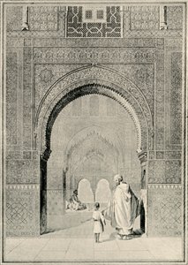 Vista en el Salón de las Dos Hermanas, siglo XIX, 1907 de Unbekannt