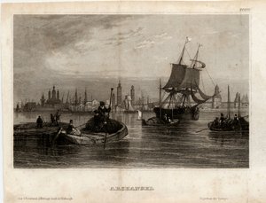 Vista de Arkhangelsk, 1833 de Unbekannt