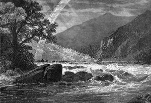 Vista de Balcony Falls, Río James, Virginia, EE.UU., 1877 de Unbekannt