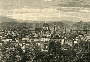 Vista de Florencia desde el Belvedere, 1890 de Unbekannt