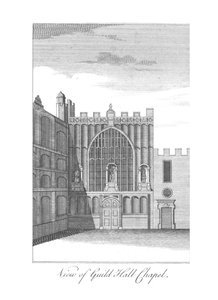 Vista de la Capilla del Guild Hall, c1775 de Unbekannt