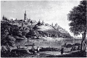 Vista de Kiev, 1835 de Unbekannt