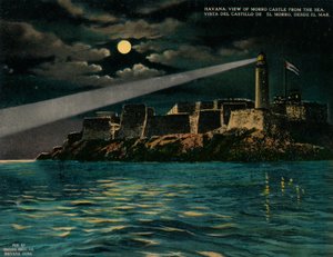 Vista del Castillo del Morro desde el mar, La Habana, Cuba, c1920 de Unbekannt