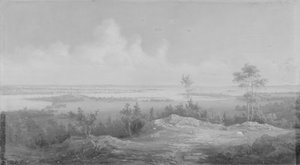 Vista de Nueva York desde Nueva Jersey, ca. 1850
