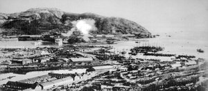 Vista de Port Arthur, Manchuria, 1904