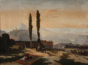 Vista de Tiflis, 1890 de Unbekannt