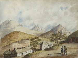 Vista de Zheleznovodsk, 1842 de Unbekannt