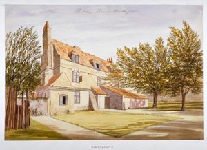 Vista de una casa pública, Brook Green, Hammersmith, Londres, c. 1820 de Unbekannt