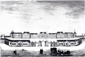 Vista del Palacio de Catalina en Tsarskoye Selo, c. 1840 de Unbekannt