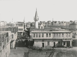 Vista del casco antiguo, Suez, Egipto, 1895