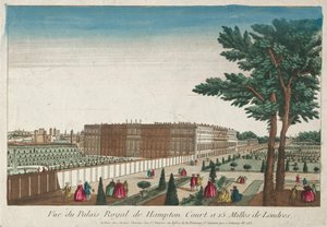 Vista del Palacio Real de Hampton Court, siglo XVIII de Unbekannt