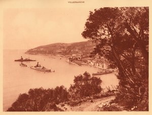 Vista de la ciudad y la rada, Villefranche, 1930 de Unbekannt