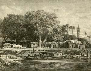 Vista en el Delta del Nilo, 1890